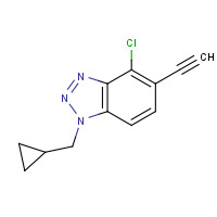 1408299-92-2 4-chloro-1-(cyclopropylmethyl)-5-ethynylbenzotriazole chemical structure