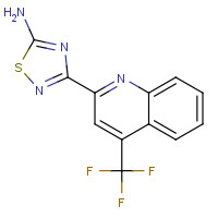 1179361-22-8 3-[4-(trifluoromethyl)quinolin-2-yl]-1,2,4-thiadiazol-5-amine chemical structure