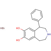 81633-77-4 5-phenyl-2,3,4,5-tetrahydro-1H-3-benzazepine-7,8-diol;hydrobromide chemical structure