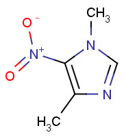 57658-79-4 1,4-dimethyl-5-nitroimidazole chemical structure