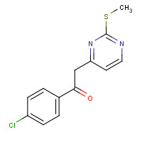 616196-42-0 1-(4-chlorophenyl)-2-(2-methylsulfanylpyrimidin-4-yl)ethanone chemical structure