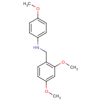 3446-77-3 N-[(2,4-dimethoxyphenyl)methyl]-4-methoxyaniline chemical structure
