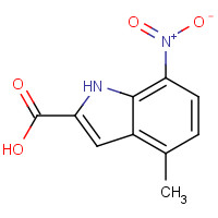 289483-79-0 4-methyl-7-nitro-1H-indole-2-carboxylic acid chemical structure