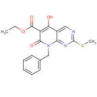 1253791-11-5 ethyl 8-benzyl-5-hydroxy-2-methylsulfanyl-7-oxopyrido[2,3-d]pyrimidine-6-carboxylate chemical structure