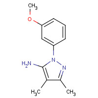 1335140-79-8 2-(3-methoxyphenyl)-4,5-dimethylpyrazol-3-amine chemical structure