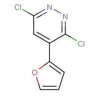 202931-91-7 3,6-dichloro-4-(furan-2-yl)pyridazine chemical structure
