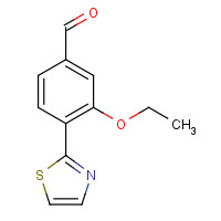 1350762-17-2 3-ethoxy-4-(1,3-thiazol-2-yl)benzaldehyde chemical structure