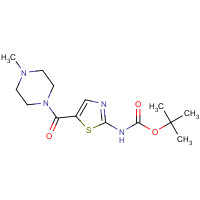 1453213-29-0 tert-butyl N-[5-(4-methylpiperazine-1-carbonyl)-1,3-thiazol-2-yl]carbamate chemical structure