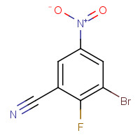 1326714-50-4 3-bromo-2-fluoro-5-nitrobenzonitrile chemical structure