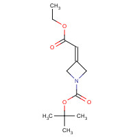1002355-96-5 tert-butyl 3-(2-ethoxy-2-oxoethylidene)azetidine-1-carboxylate chemical structure