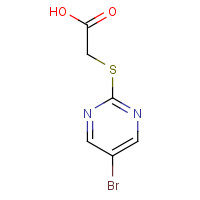 52767-92-7 2-(5-bromopyrimidin-2-yl)sulfanylacetic acid chemical structure