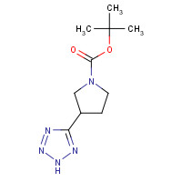 1186299-03-5 tert-butyl 3-(2H-tetrazol-5-yl)pyrrolidine-1-carboxylate chemical structure