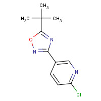 1233705-32-2 5-tert-butyl-3-(6-chloropyridin-3-yl)-1,2,4-oxadiazole chemical structure