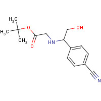 1355159-05-5 tert-butyl 2-[[1-(4-cyanophenyl)-2-hydroxyethyl]amino]acetate chemical structure