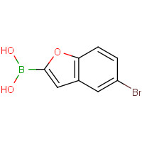 331833-99-9 (5-bromo-1-benzofuran-2-yl)boronic acid chemical structure
