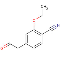 1374357-75-1 2-ethoxy-4-(2-oxoethyl)benzonitrile chemical structure