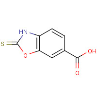108085-62-7 2-sulfanylidene-3H-1,3-benzoxazole-6-carboxylic acid chemical structure