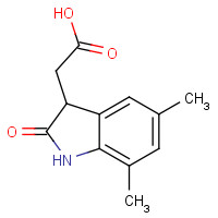 915923-70-5 2-(5,7-dimethyl-2-oxo-1,3-dihydroindol-3-yl)acetic acid chemical structure