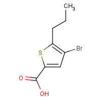869951-15-5 4-bromo-5-propylthiophene-2-carboxylic acid chemical structure