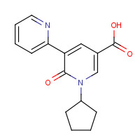 939411-72-0 1-cyclopentyl-6-oxo-5-pyridin-2-ylpyridine-3-carboxylic acid chemical structure