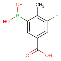917223-87-1 3-borono-5-fluoro-4-methylbenzoic acid chemical structure