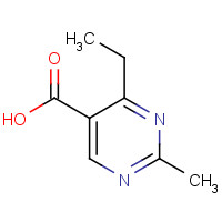 127958-06-9 4-ethyl-2-methylpyrimidine-5-carboxylic acid chemical structure