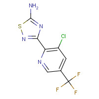 1179362-69-6 3-[3-chloro-5-(trifluoromethyl)pyridin-2-yl]-1,2,4-thiadiazol-5-amine chemical structure