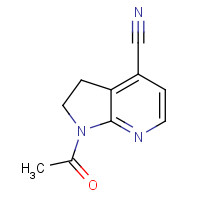 561298-00-8 1-acetyl-2,3-dihydropyrrolo[2,3-b]pyridine-4-carbonitrile chemical structure