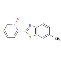 34016-50-7 6-methyl-2-(1-oxidopyridin-1-ium-2-yl)-1,3-benzothiazole chemical structure