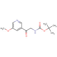 342602-07-7 tert-butyl N-[2-(5-methoxypyridin-3-yl)-2-oxoethyl]carbamate chemical structure
