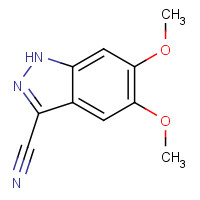 29281-09-2 5,6-dimethoxy-1H-indazole-3-carbonitrile chemical structure