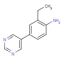 1449516-27-1 2-ethyl-4-pyrimidin-5-ylaniline chemical structure