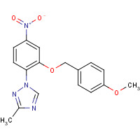 1356009-23-8 1-[2-[(4-methoxyphenyl)methoxy]-4-nitrophenyl]-3-methyl-1,2,4-triazole chemical structure