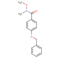 252199-28-3 N-methoxy-N-methyl-4-phenylmethoxybenzamide chemical structure