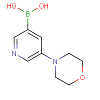 1215107-26-8 (5-morpholin-4-ylpyridin-3-yl)boronic acid chemical structure