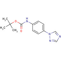 1266335-63-0 tert-butyl N-[4-(1,2,4-triazol-1-yl)phenyl]carbamate chemical structure