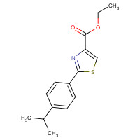 886368-07-6 ethyl 2-(4-propan-2-ylphenyl)-1,3-thiazole-4-carboxylate chemical structure