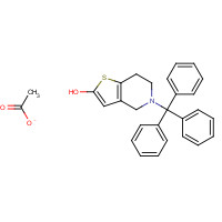 1151904-83-4 5-trityl-6,7-dihydro-4H-thieno[3,2-c]pyridin-2-ol;acetate chemical structure
