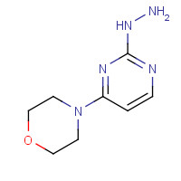 908141-95-7 (4-morpholin-4-ylpyrimidin-2-yl)hydrazine chemical structure