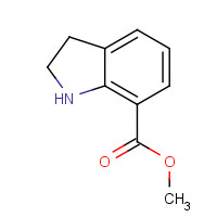 112106-91-9 methyl 2,3-dihydro-1H-indole-7-carboxylate chemical structure