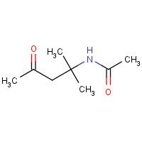 40652-47-9 N-(2-methyl-4-oxopentan-2-yl)acetamide chemical structure