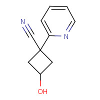 1357924-59-4 3-hydroxy-1-pyridin-2-ylcyclobutane-1-carbonitrile chemical structure