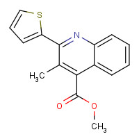 351155-06-1 methyl 3-methyl-2-thiophen-2-ylquinoline-4-carboxylate chemical structure