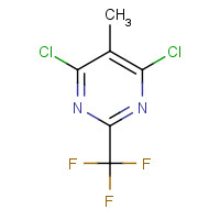 852062-35-2 4,6-dichloro-5-methyl-2-(trifluoromethyl)pyrimidine chemical structure