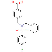 721416-48-4 4-[[benzyl-(4-chlorophenyl)sulfonylamino]methyl]benzoic acid chemical structure