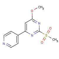 54994-24-0 4-methoxy-2-methylsulfonyl-6-pyridin-4-ylpyrimidine chemical structure