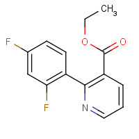 1219503-87-3 ethyl 2-(2,4-difluorophenyl)pyridine-3-carboxylate chemical structure