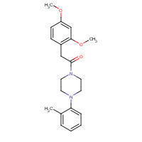 170929-66-5 2-(2,4-dimethoxyphenyl)-1-[4-(2-methylphenyl)piperazin-1-yl]ethanone chemical structure