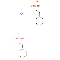 117961-21-4 sodium;2-morpholin-4-ylethanesulfonate;2-morpholin-4-ylethanesulfonic acid chemical structure