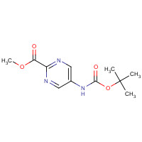 1383802-16-1 methyl 5-[(2-methylpropan-2-yl)oxycarbonylamino]pyrimidine-2-carboxylate chemical structure